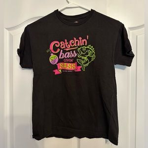Bass Pro Shop Girls “Catchin’ Bass and Givin’ Sass” Shirt